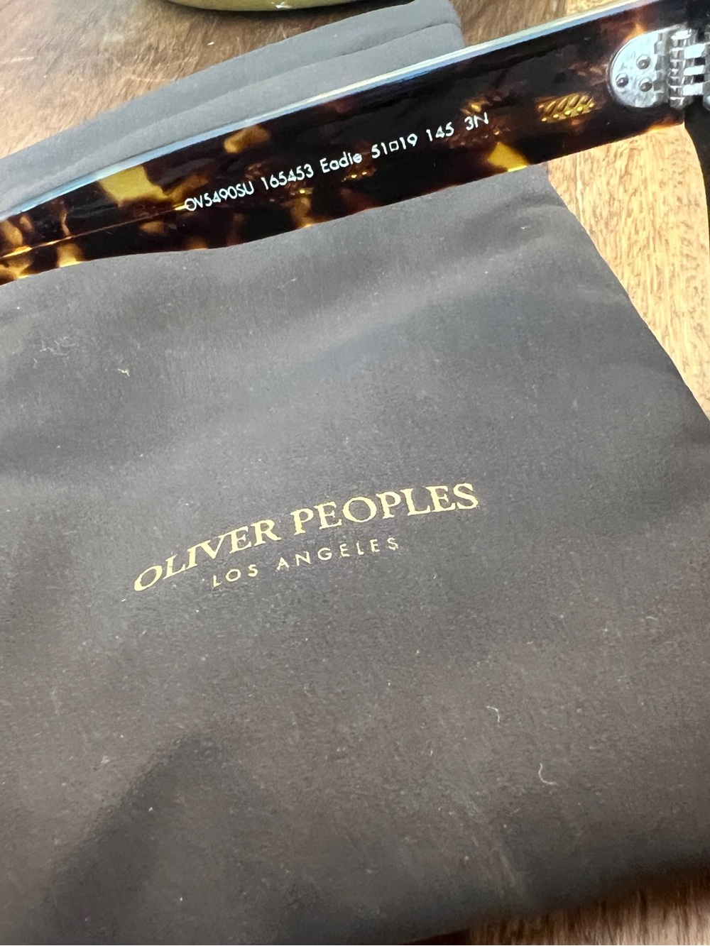 Oliver Peoples Designer Tortoiseshell Eadie Sunglasses with case - Picture 8 of 15